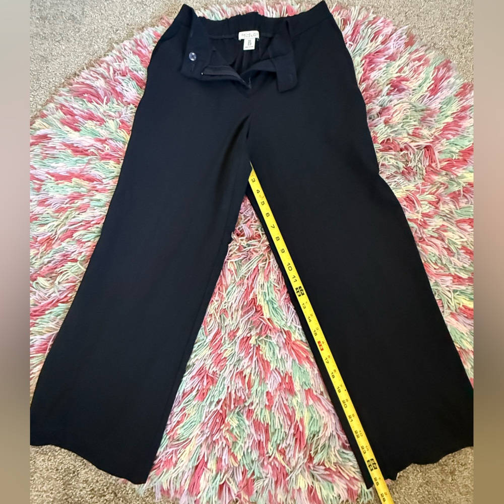 Rachel Zoe Black Wide Leg Pants Trousers. Size 8
